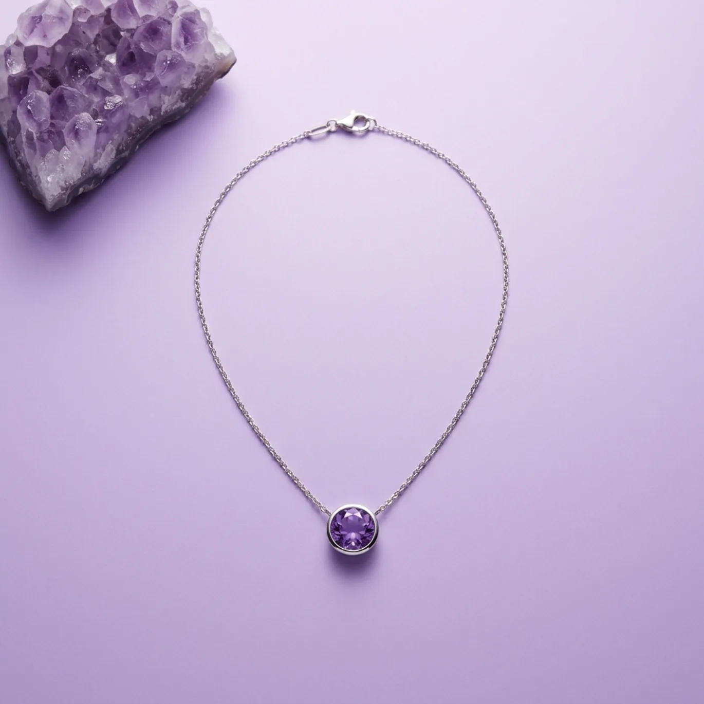 Amethyst Light Study — Necklace