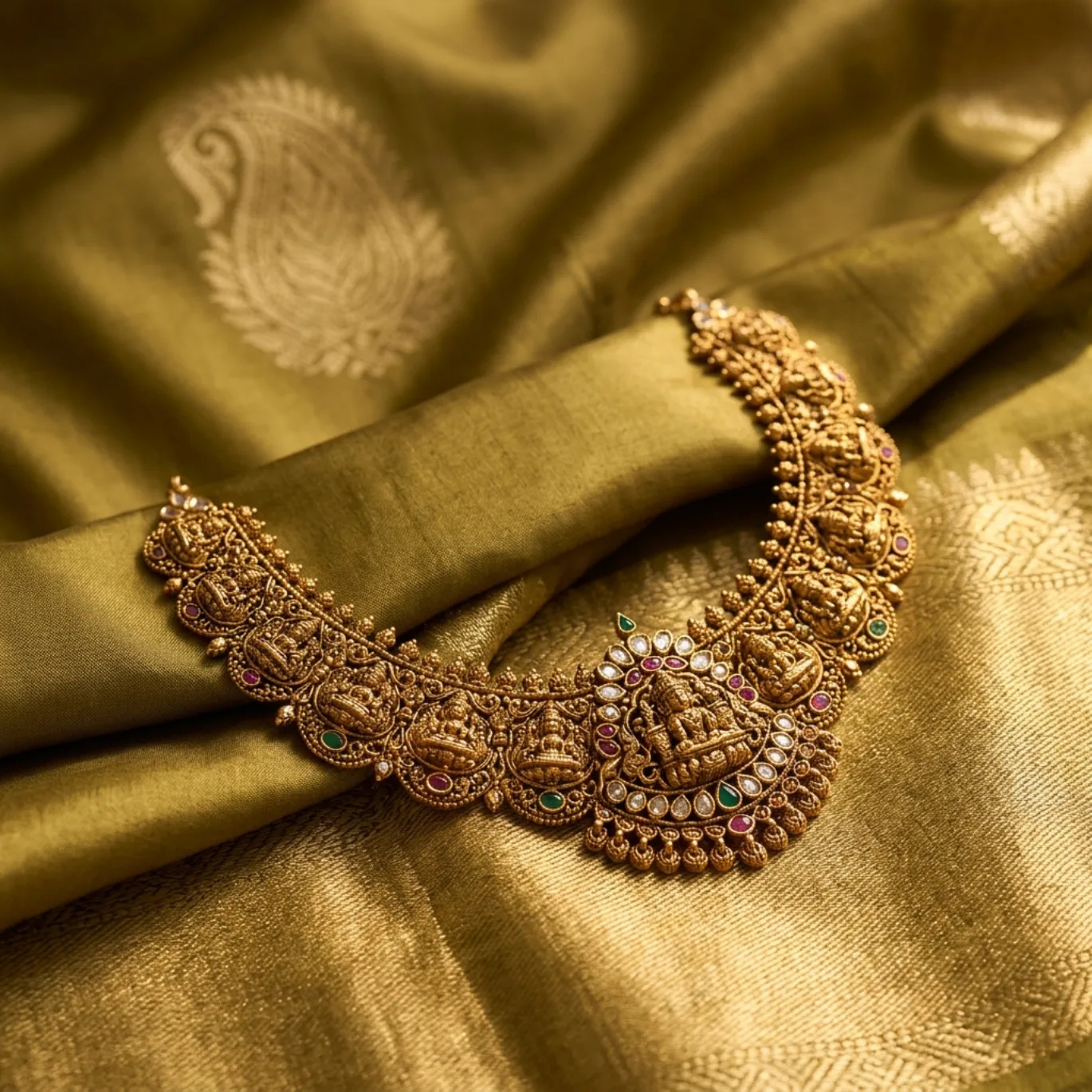 Draped Silk Hero — Necklace