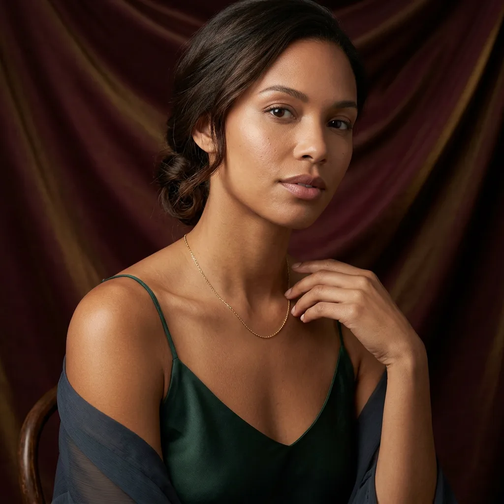Draped Velvet Editorial — Necklace Draped Velvet Editorial — Necklace