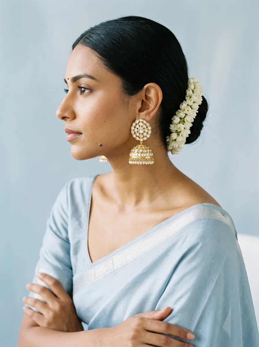 Ear Profile Portrait — Jhumka Ear Profile Portrait — Jhumka
