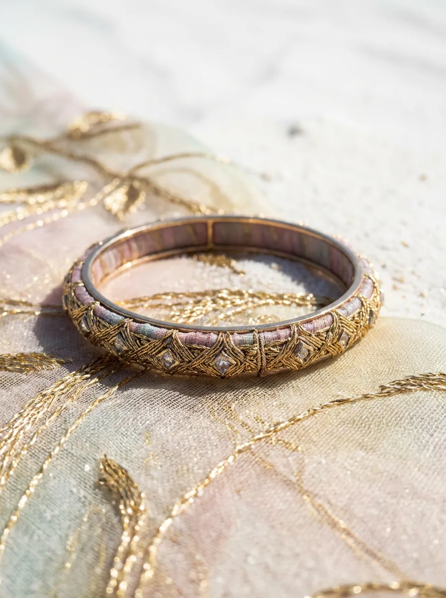 Embroidery And Gem — Bangle