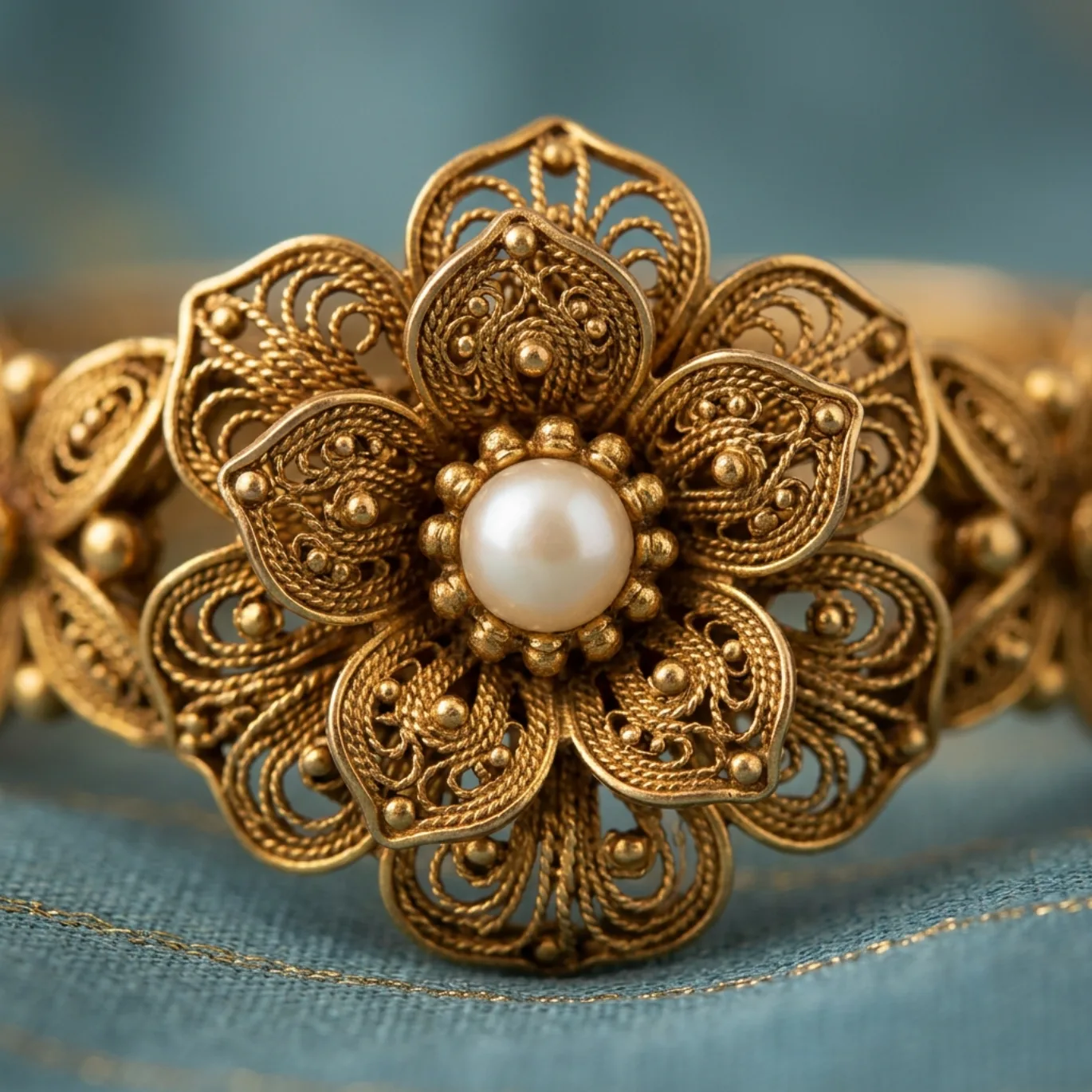 Flower Pearl Macro — Bracelet