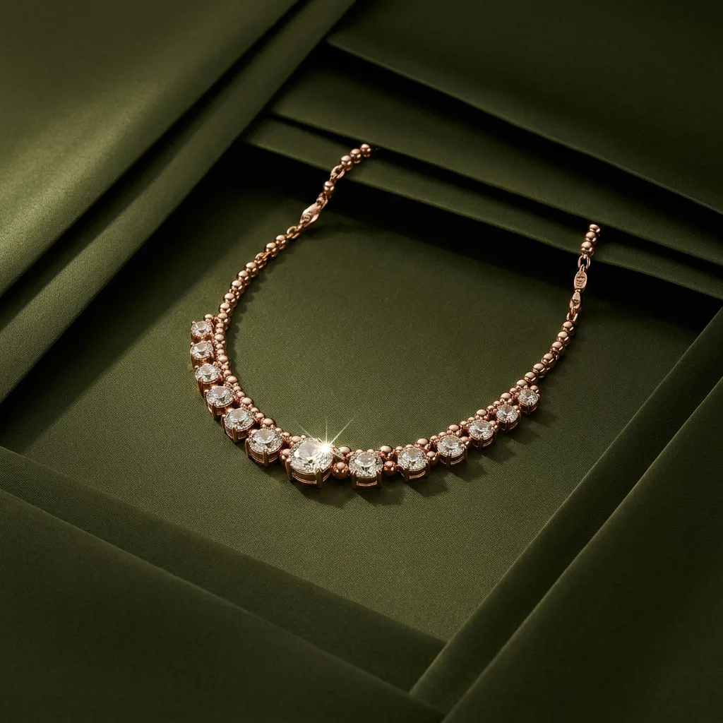 Folded Satin — Necklace