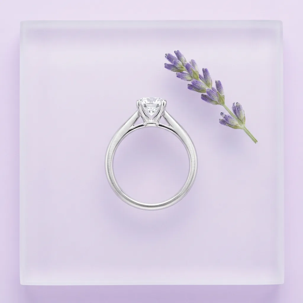 Frosted Glass Flat Lay — Ring