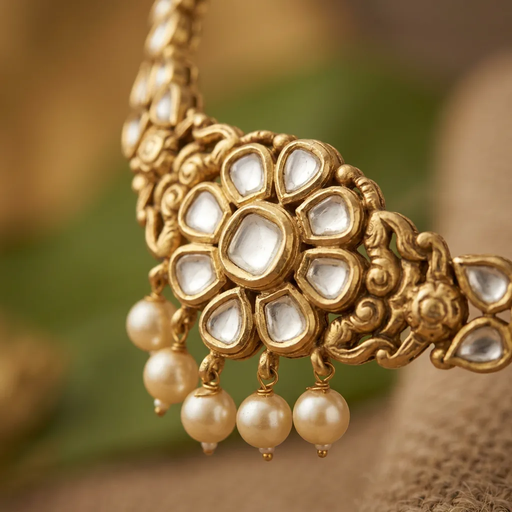 Kundan Stone Macro — Necklace