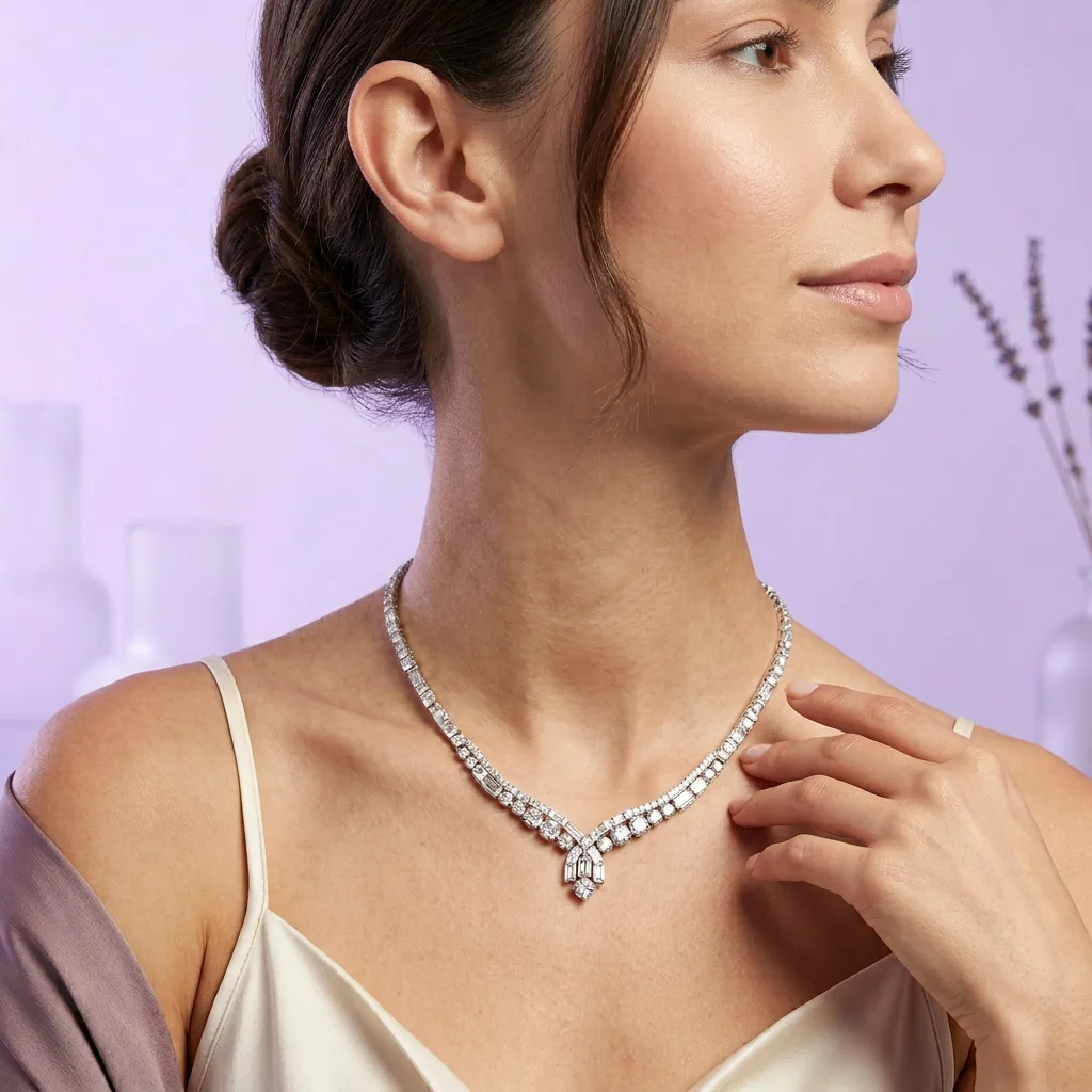 Lilac Campaign Closeup — Earring Stud