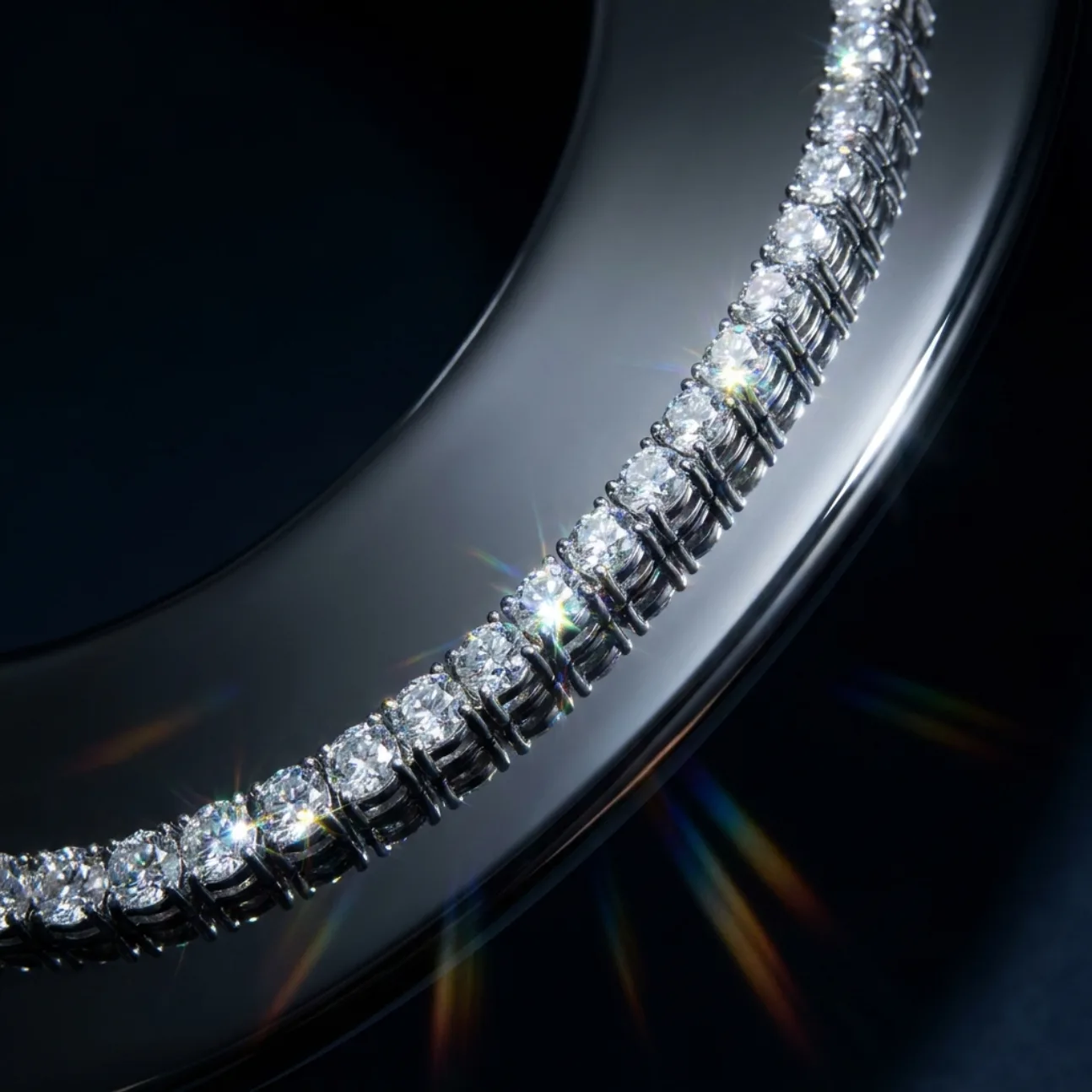 Pave Facet Macro — Necklace