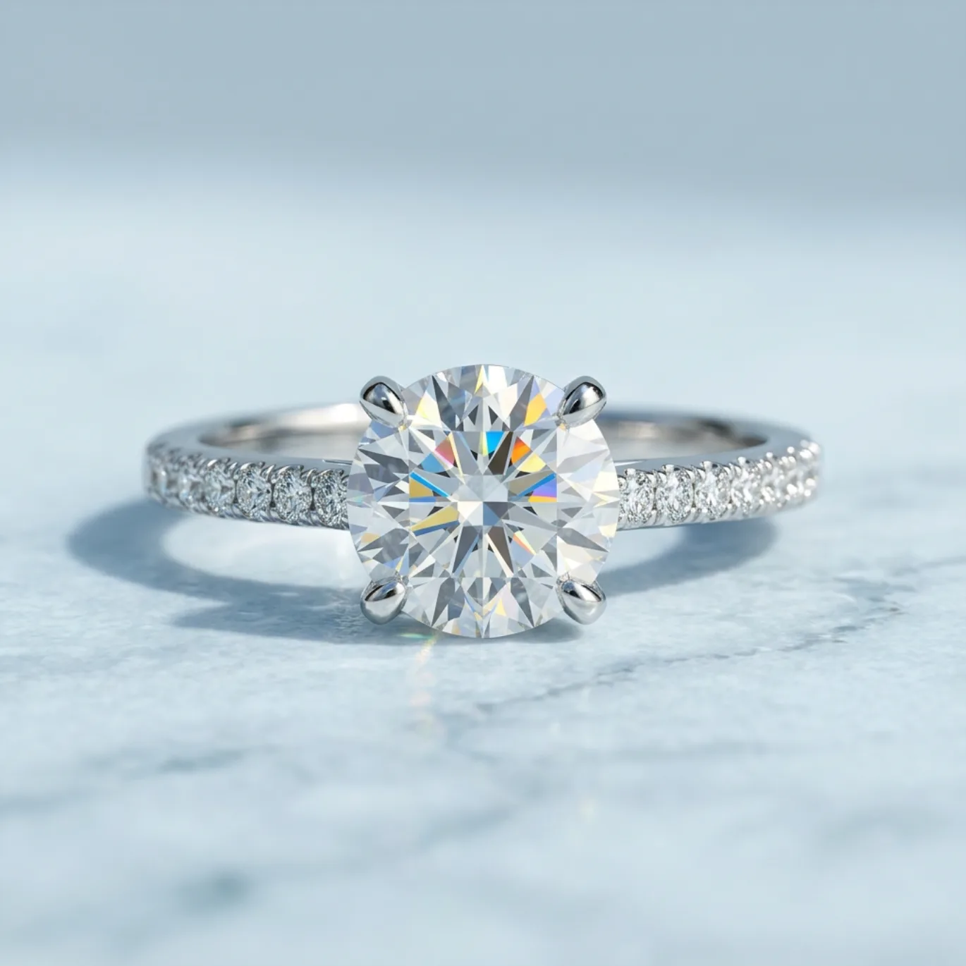 Pave Prong Macro — Ring