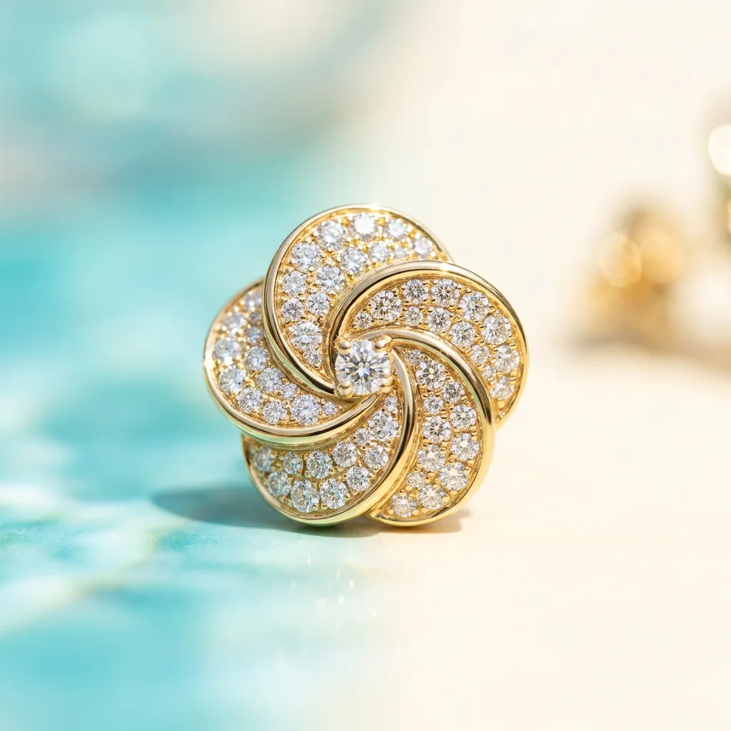 Pave Sparkle Macro — Pendant