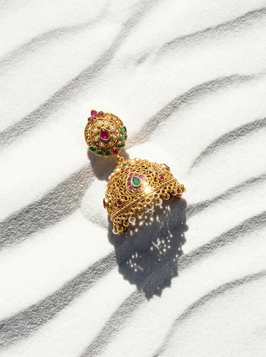Sand Dune Flatlay — Jhumka