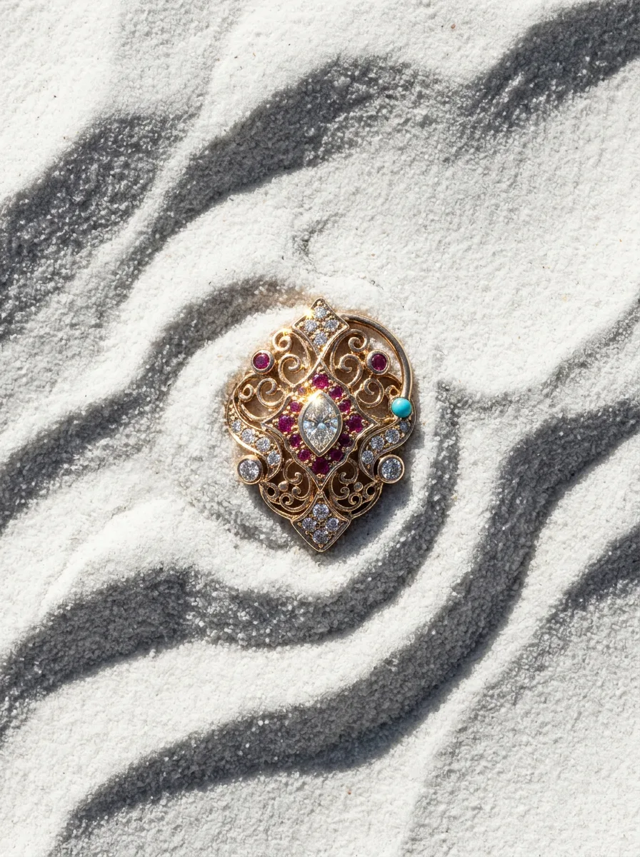 Sand Dune Flatlay — Nose Pin