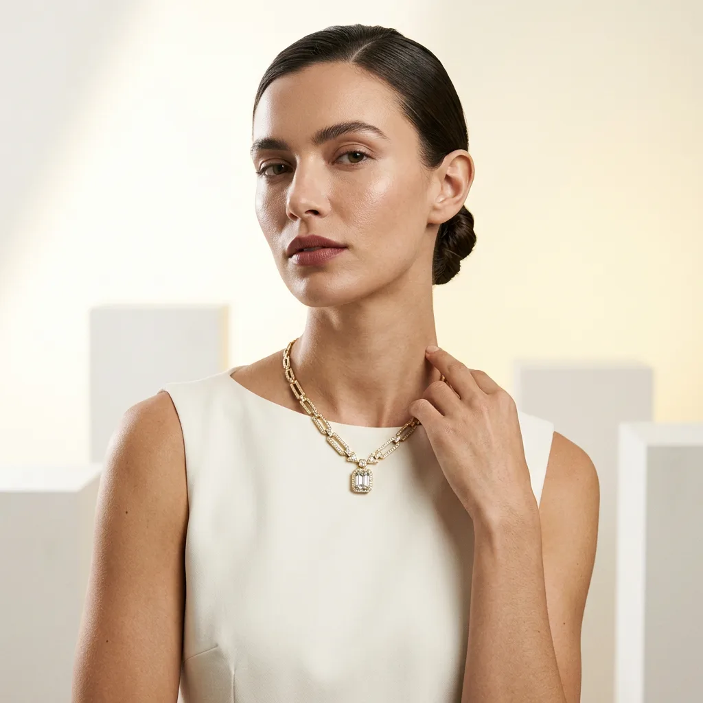 Sculptural Portrait — Necklace Sculptural Portrait — Necklace