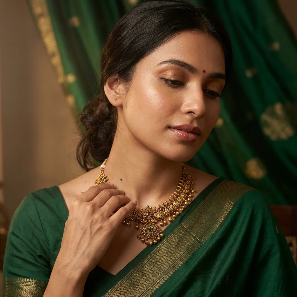 Silk Drape Neck Adjust — Necklace Silk Drape Neck Adjust — Necklace
