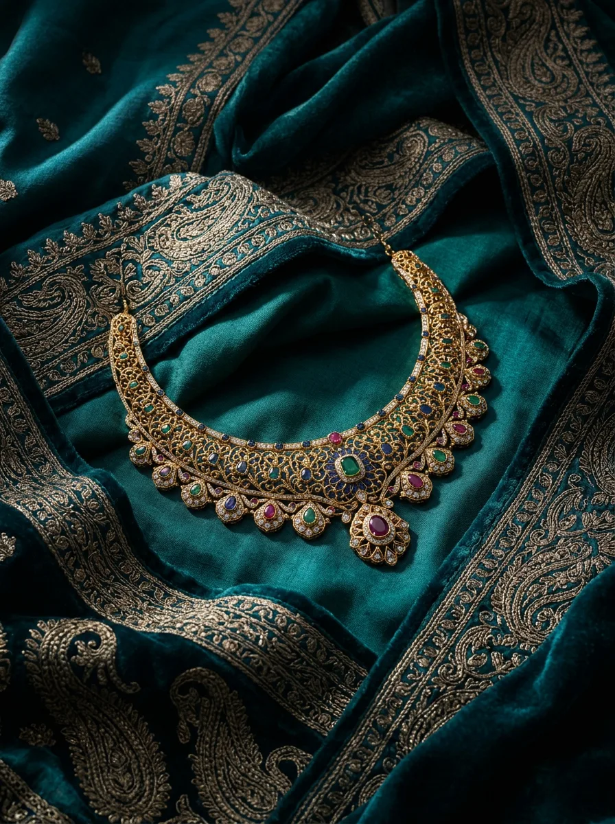 Fabric Drape Hero — Necklace