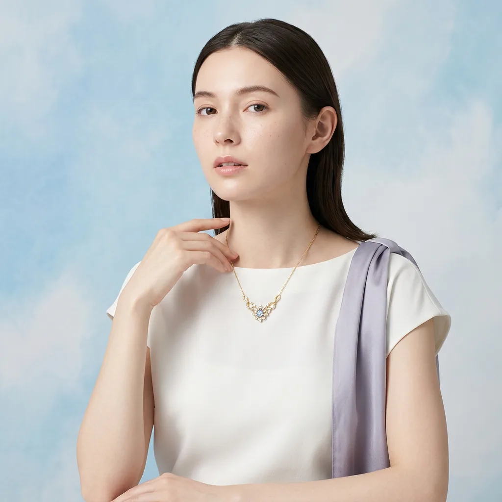 Spring Beauty Portrait — Necklace Spring Beauty Portrait — Necklace