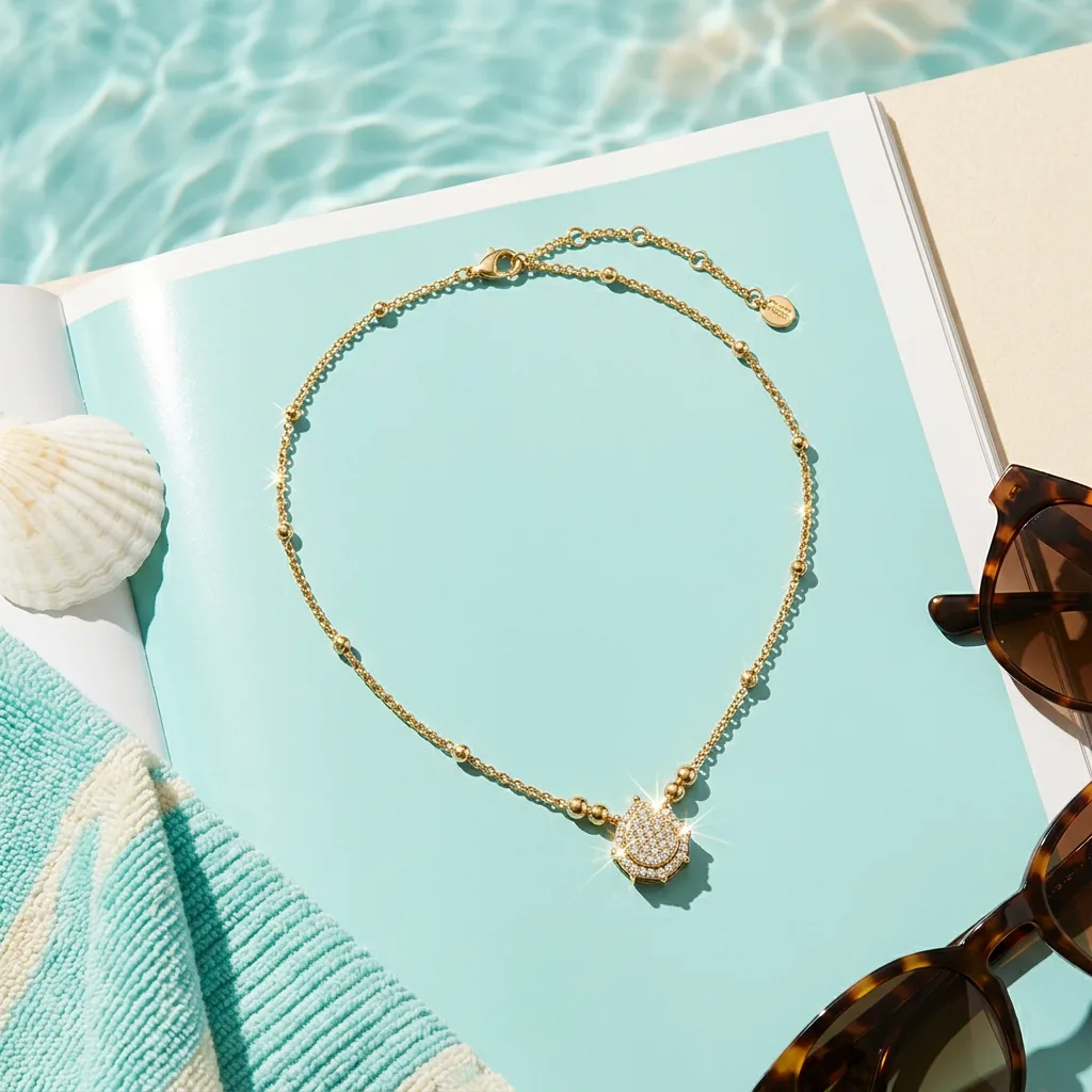 Sunlit Pool Escape — Necklace