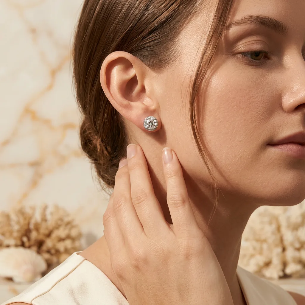 Sunlit Stone Editorial — Earring Stud