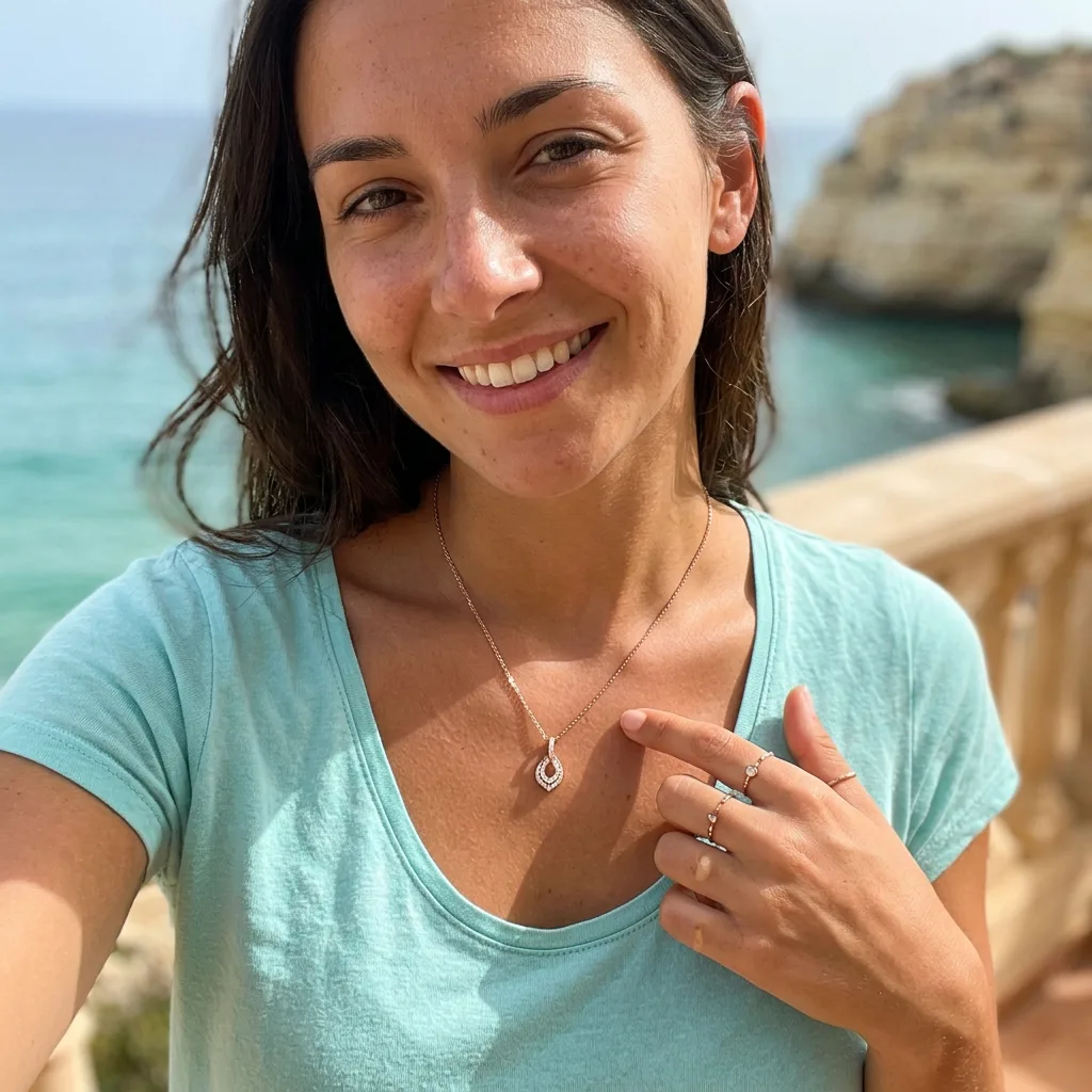 Vacation Necklace Show Off — Pendant