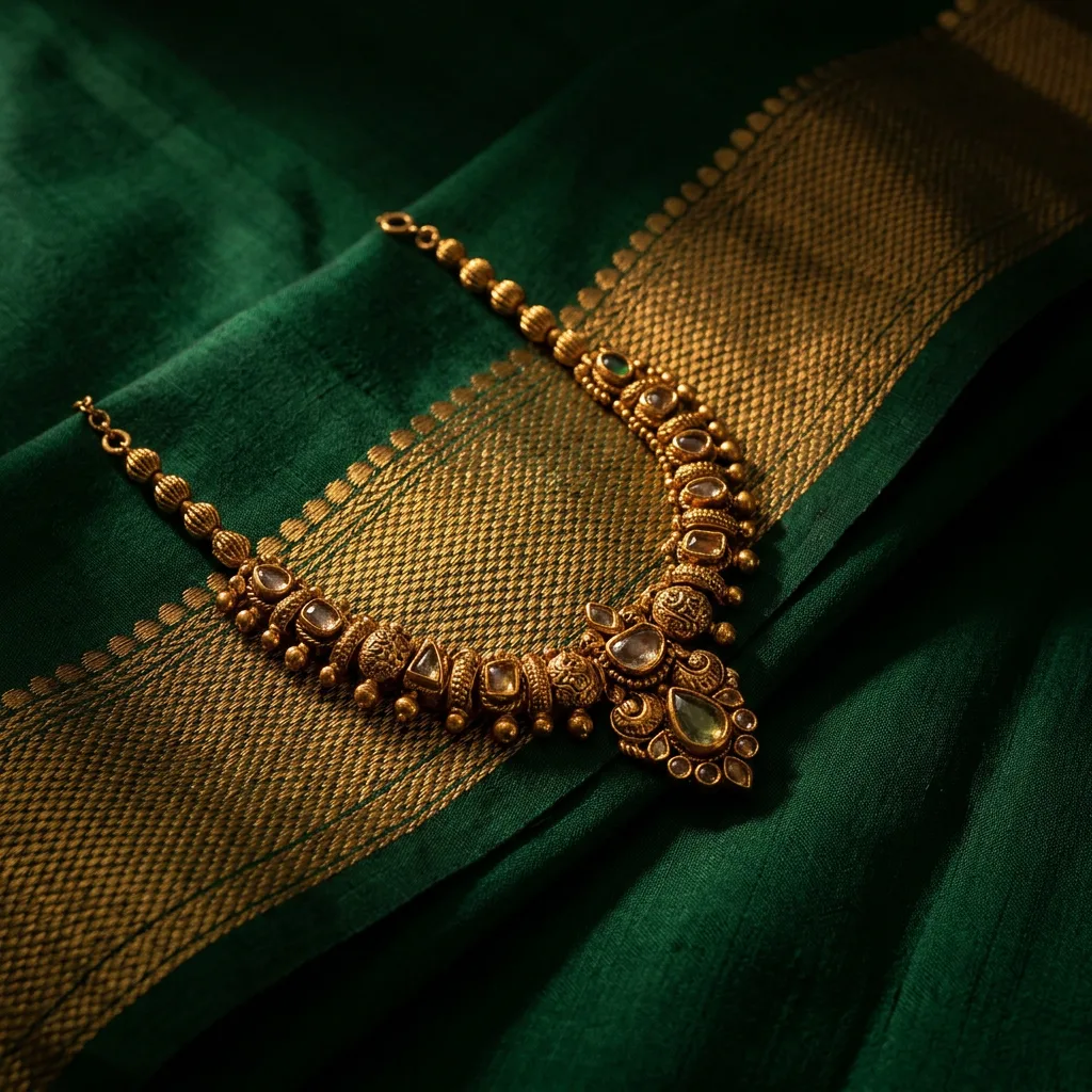 Zari Border Hero — Necklace