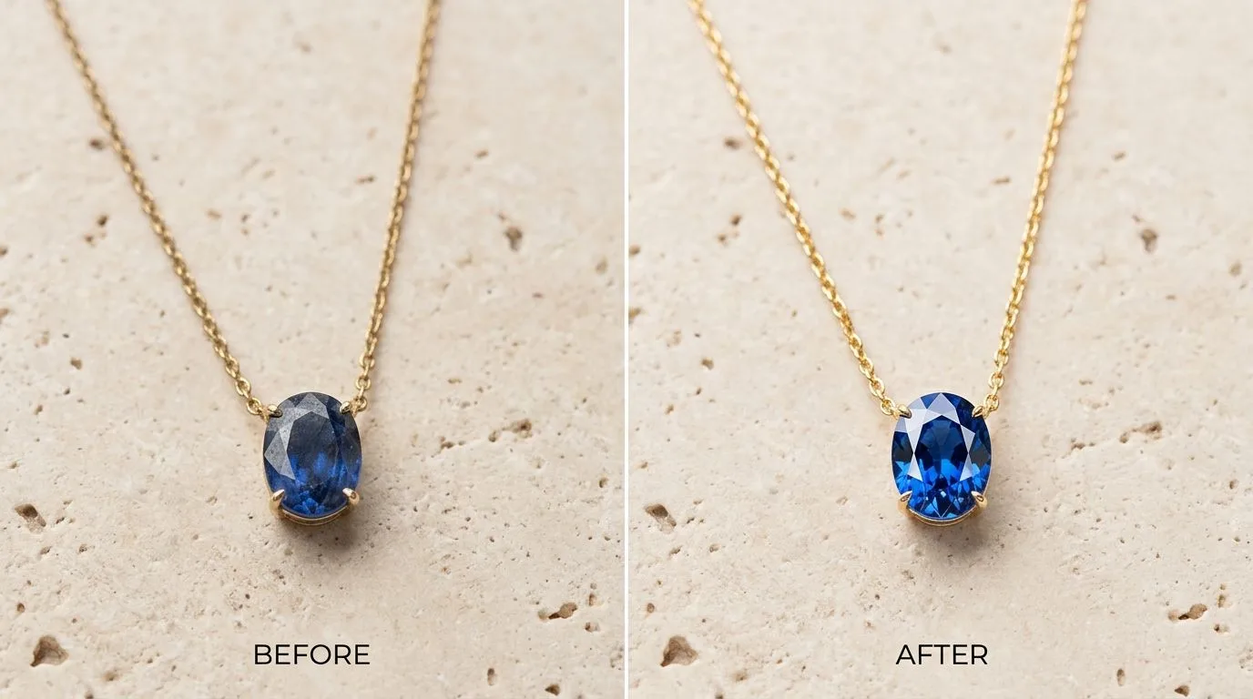How to Retouch Necklace Photos: The 10-Step Studio Workflow