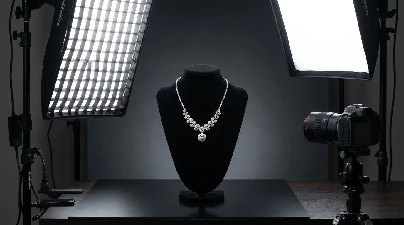 How to Photograph a Necklace: Drape, Light, and Angle by Chain Type
