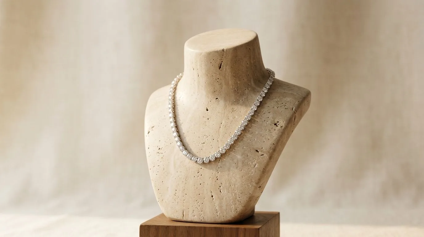 Luxury Studio Necklace Photography: The Dark-Set Formula