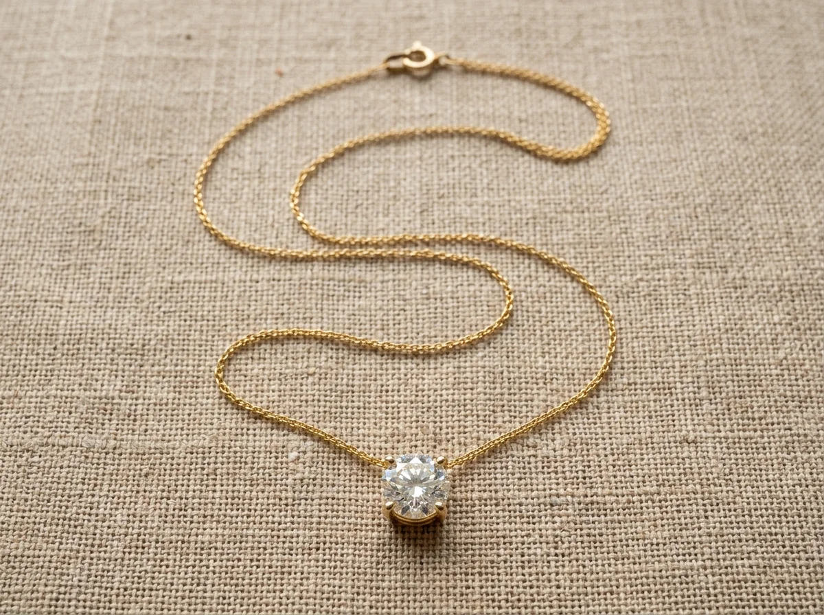 Gold Chain Necklace S-Curve Flat Lay Gold Chain Necklace S-Curve Flat Lay Linen Setup