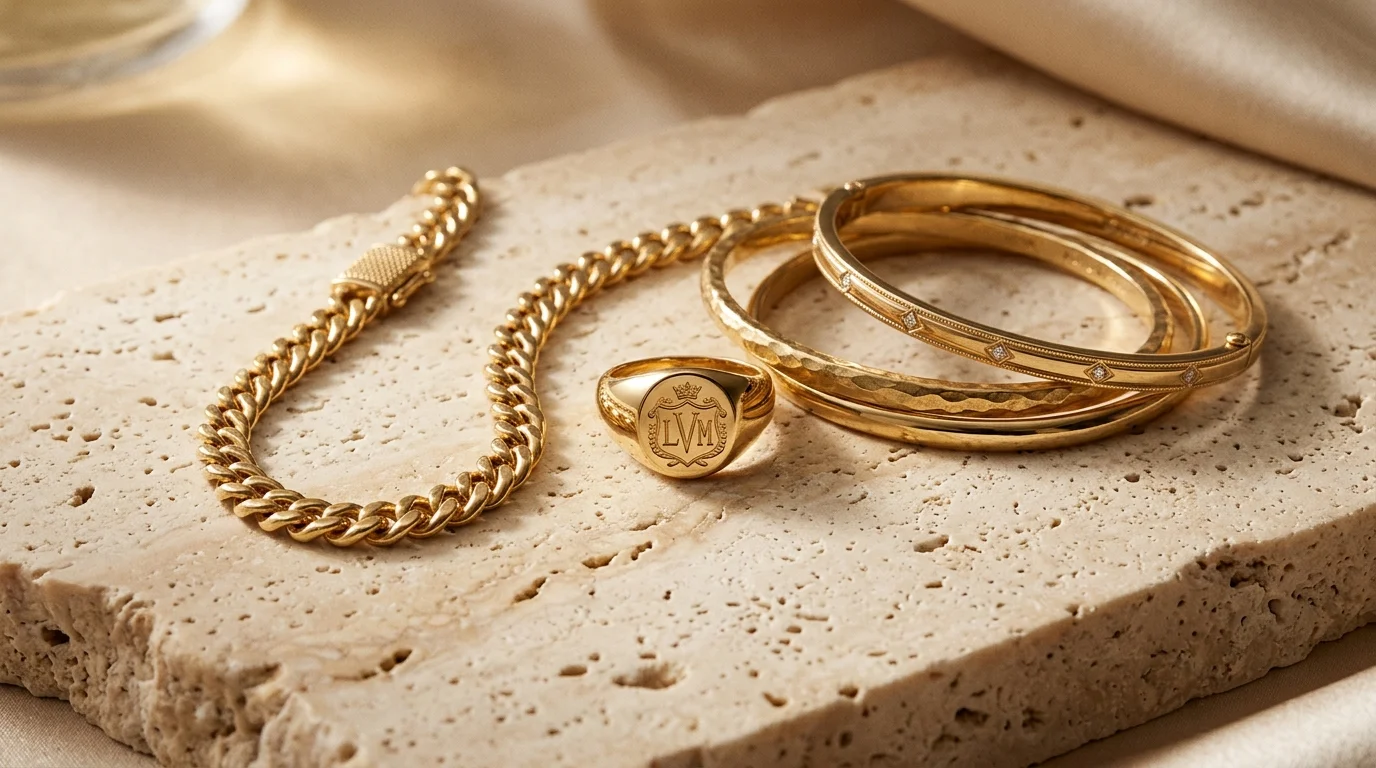Gold Jewelry Photography: Lighting, Styling & AI Generation