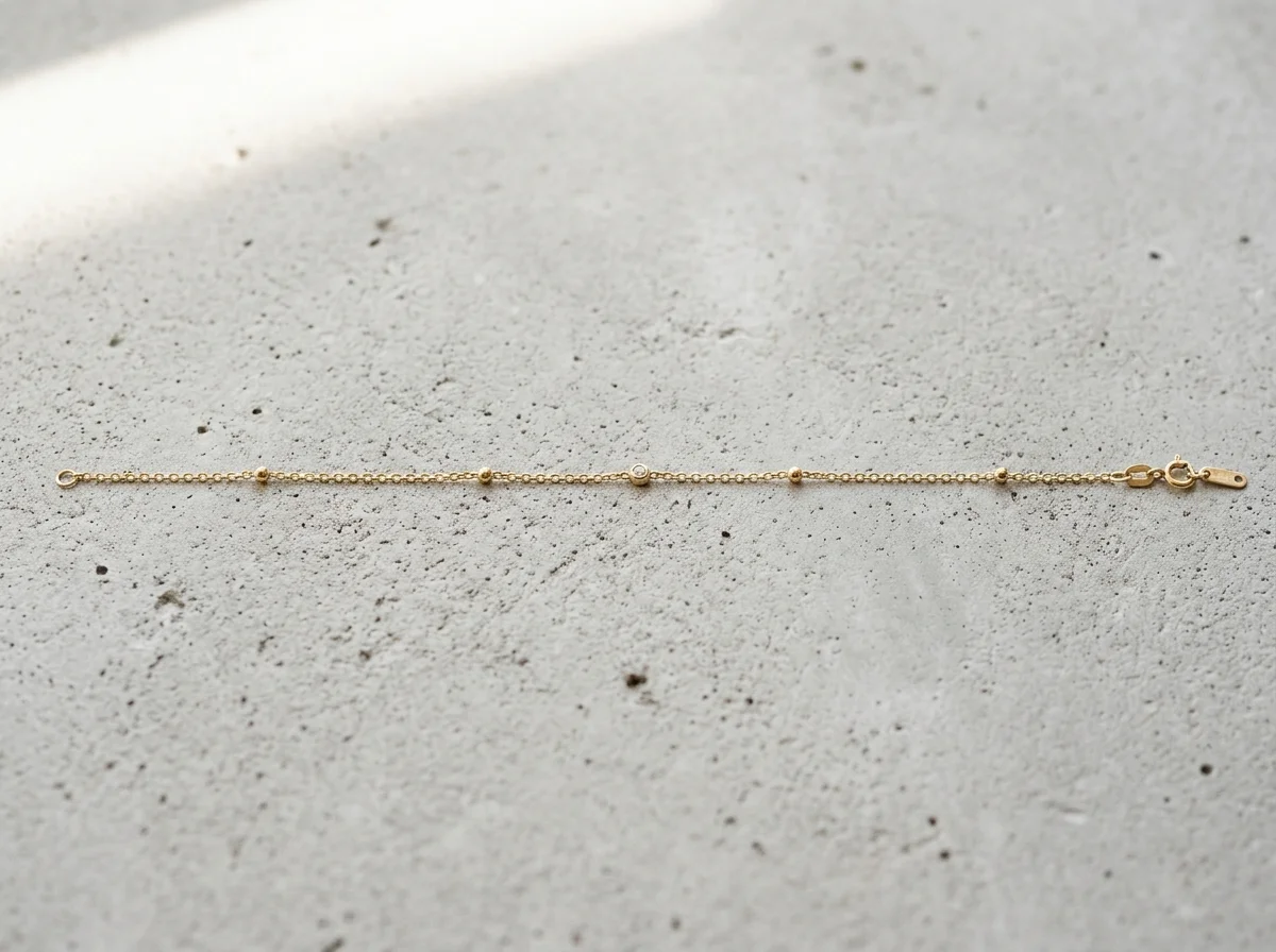 Minimalist Gold Ear Cuff Model Ear Detail